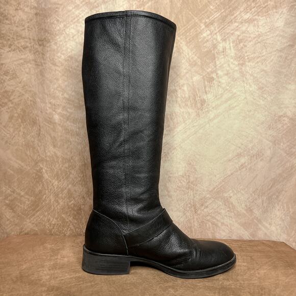 Circus by Sam Edelman Randi Knee High Black Leather Riding Boots Women's 8.5 Y2K - Picture 10 of 13
